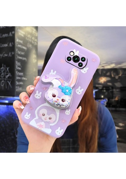 Telefon Kılıfı Xiaomi Poco X3 Nfc/X3 Pro/X3 Dönen Standlı Parıltılı Telefon Kılıfı (Yurt Dışından)
