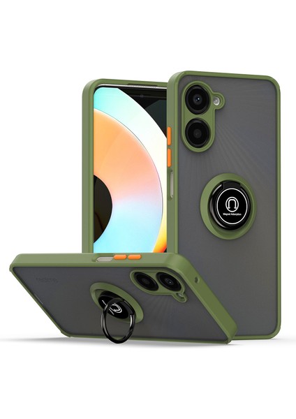 Oppo Realme 11 Pro Halka Tutuculu Darbeye Dayanıklı Telefon Kılıfı (Yurt Dışından)