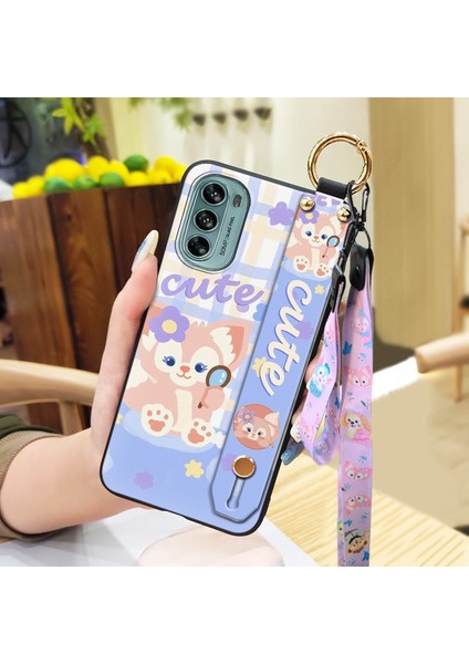 Telefon Kılıfı Motorola Moto G62 5g Bileklikli Karikatür Telefon Kılıfı (Yurt Dışından)