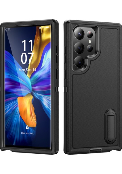 Samsung Galaxy A53 Standlı Sağlam Kauçuk Telefon Kılıfı (Yurt Dışından)