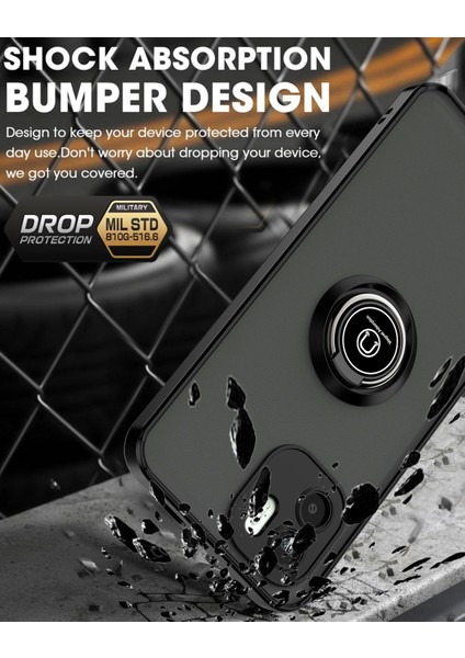 Xiaomi Redmi A2 Halka Tutuculu Darbeye Dayanıklı Telefon Kılıfı (Yurt Dışından) fırsatları