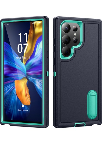 Samsung Galaxy A53 Standlı Sağlam Kauçuk Telefon Kılıfı (Yurt Dışından)