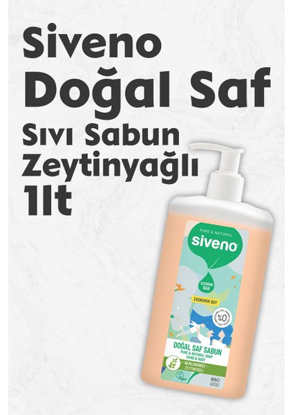 Doğal Saf Sıvı Sabun Zeytinyağlı 1 Lt