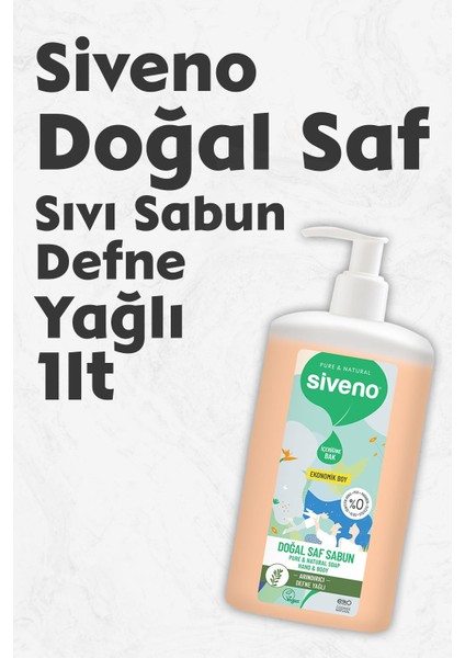 Doğal Saf Sıvı Sabun Defne Yağlı 1 Lt