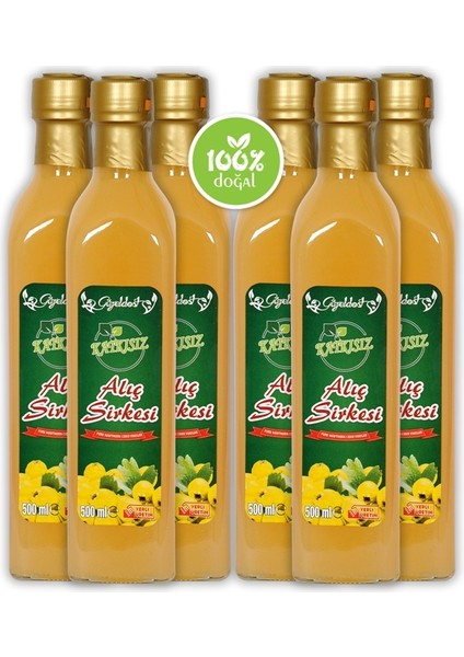 Katkısız Alıç Sirkesi 500 ml x 6 Adet