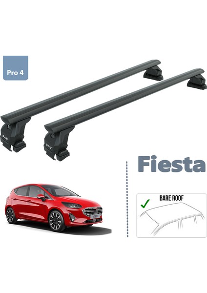 Ford Fiesta Ara Atkisi Tavan Sistemleri 2018- Siyah