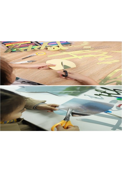 Roco Paper Aynalı Metalik Altın ve Gümüş Fon Karton Seti fırsatları