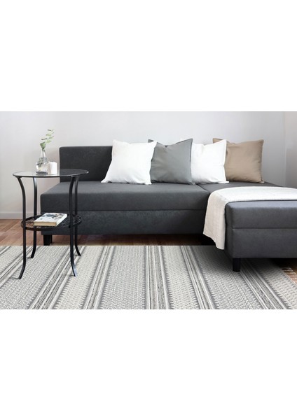 Soho Sh 05 Ivory Grey Hav Toz Vermez Hasır Dokuma Modern Iskandinav Tarz Makine Dokuması Halı indirimleri