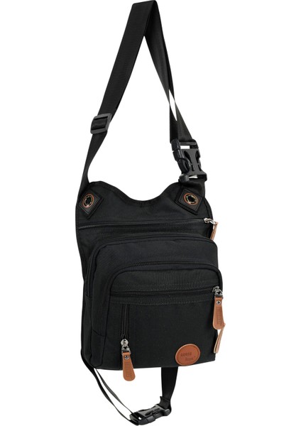 Çok Gözlü Su Geçirmez Siyah Bel Bacak Omuz Motorcu Çantası fiyatları
