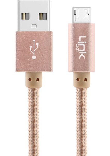 K542 Micro USB Örgü Metal 30CM Kısa Şarj Kablosu
