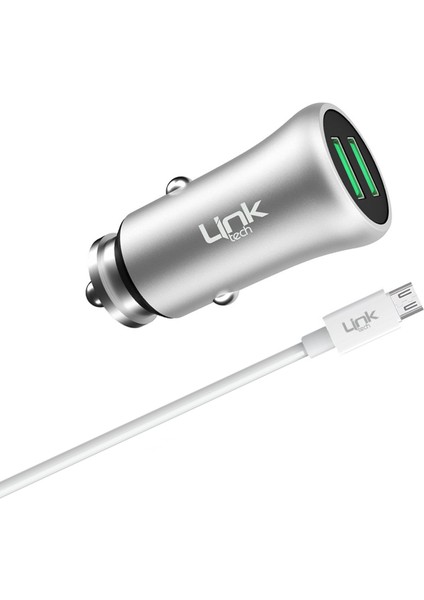 M581 12W 2.4A Metal Araç Şarj Aleti ve Micro USB Kablo Set