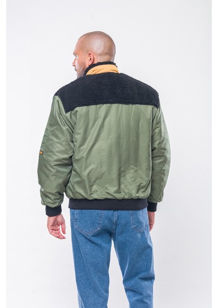 K230 Erkek Siyah Bomber Mont