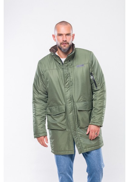 K235 Erkek Lacivert Kapşonlu Parka modelleri