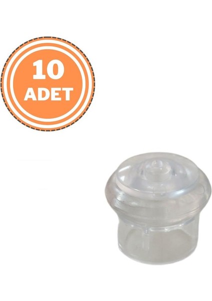 10 Adet Metali Kapı Yer Tamponu Stoper Şeffaf