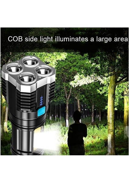 Cob Güçlü Işık USB Şarj Edilebilir LED El Feneri (Yurt Dışından) fırsatları