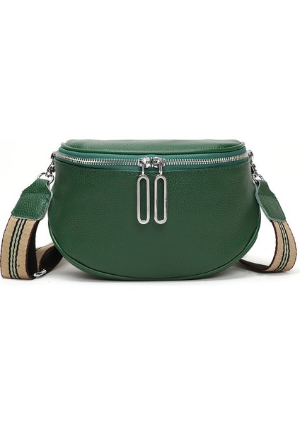 Hakiki Deri Kadın Çantası, Birinci Katman Sığır Derisi Eyer Çantası, Kadın Çantası, Modaya Uygun Gündelik Göğüs Çantası, Omuz Crossbody Çantası (Yurt Dışından)