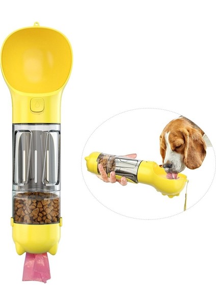 Beauty Life Yürüyüş Için Taşınabilir Köpek Su Şişesi - Sarı (Yurt Dışından)