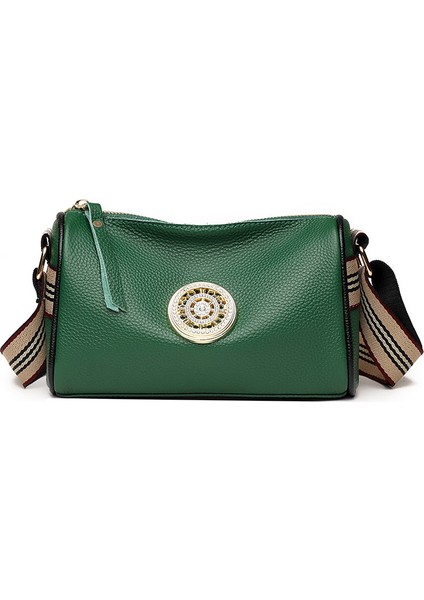 Moda Omuz Crossbody Çanta Ilk Katman Inek Derisi Yastık Çantası (Yurt Dışından)