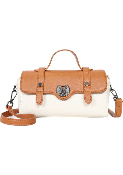 Sınır Ötesi Hakiki Deri Kadın Çantası 2022 Yeni Moda Retro Crossbody Çanta Ilk Katman Inek Derisi Gündelik Çanta Kadın Çantası (Yurt Dışından)