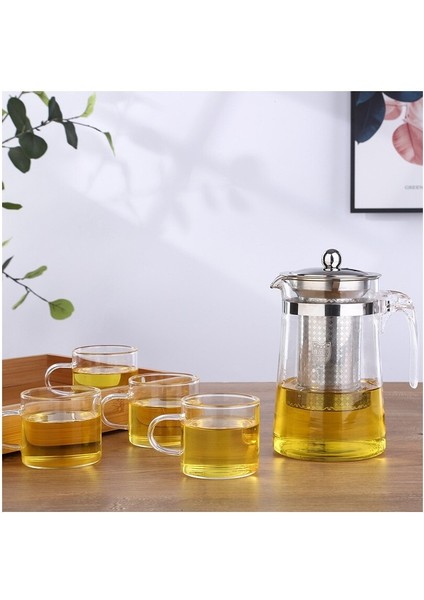 Puffy Cup Çiçek Çaydanlık 304 Paslanmaz Çelik Punch Iç Filtre Cam Demlik Çay Su Ayırıcı Çay Seti (Yurt Dışından) fiyatları