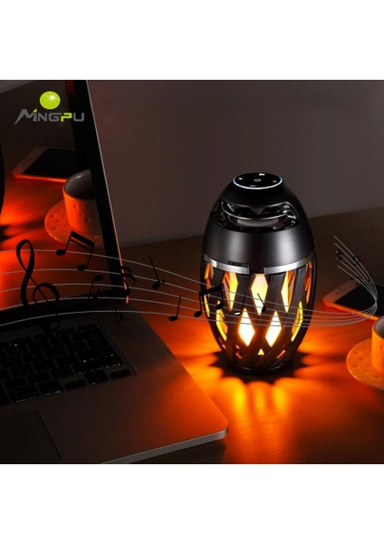 Tws Bluetooth Hoparlör Taşınabilir Alevli Müzik Çalar (Yurt Dışından)