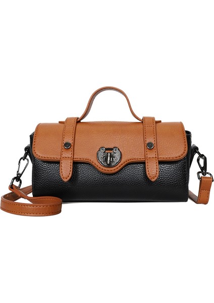 Sınır Ötesi Hakiki Deri Kadın Çantası 2022 Yeni Moda Retro Crossbody Çanta Ilk Katman Inek Derisi Gündelik Çanta Kadın Çantası (Yurt Dışından)