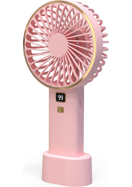 Yeni USB Dijital Ekran Fanı El Masaüstü Taşınabilir Elektrikli Fan Şarj El Mini Elektrikli Fan Elektrikli (Yurt Dışından)