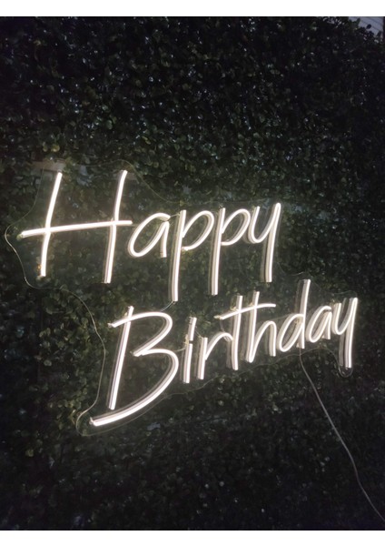 Happy Birthday Neon LED Tabela Doğum GÜNÜ(70X30CM)