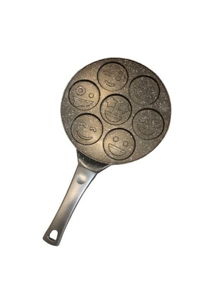Yüz Emojili Granit Döküm Pankek Tavası 28 cm fiyatları