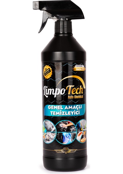 Limpo Tech Genel Amaçlı Temizleyici, Ev Genel Yüzey Temizleyici, Oto Temizleyici, Çok Amaçlı Temizleyici 1kg