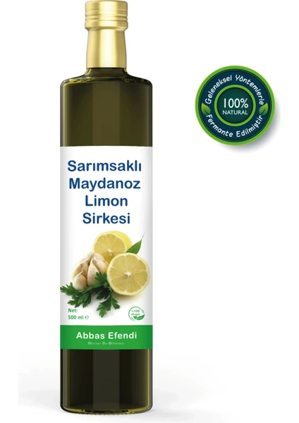 Abbas Efendi Sarımsaklı Maydanoz Limon Sirkesi 500 ml