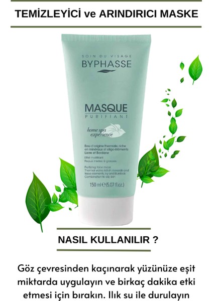 Temizleyici ve Arındırıcı Maske Karma ve Yağlı Ciltler 150 ml modelleri