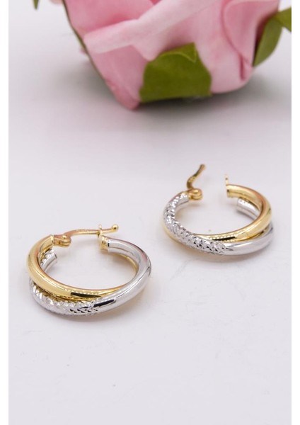 14 Ayar Altın Halka Küpe Kalemli Model Kadın Küpe fiyatları