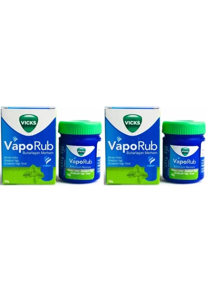 Vıcks Vapo Rub Mentollü Merhem 2'li Paket