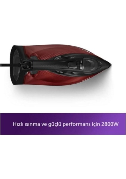 7000 Series, 2400 W Siyah-Kırmızı Buharlı Ütü