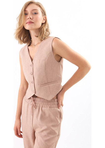 Çift Cep Düğmeli Yelek fiyatları