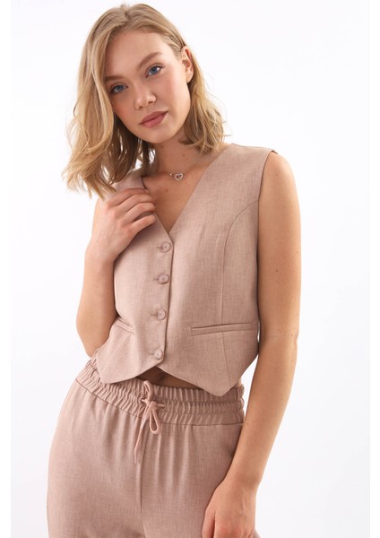 Çift Cep Düğmeli Yelek modelleri