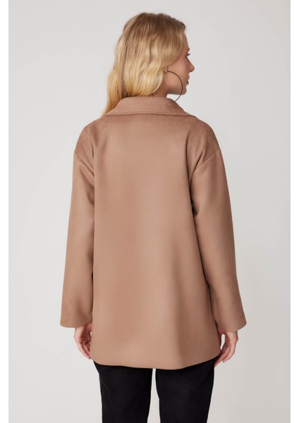 Tek Düğme Cepli Süet Ceket indirimleri