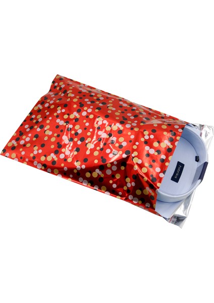 25 x 35 Metalize Hediye Paketi 10 Adet