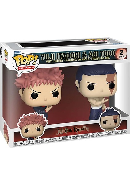 Pop! Animation: Jujutsu Kaisen - Itadori & Todo 2 Pack Vinyl Figure