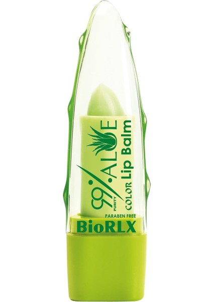 Dudak Balmı %99 Aloe Vera Color Renkli Nemlendirici Vegan Cilt Bakım 3,5 gr