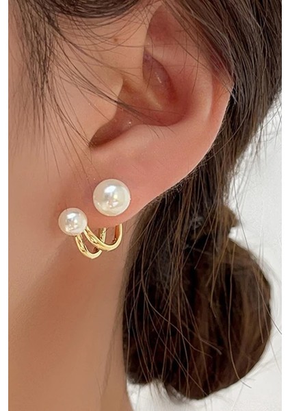 Inci Damlası Zarif Inci Küpe