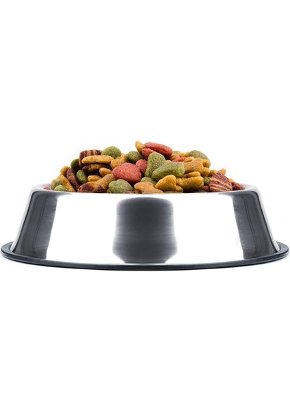 Evcil Hayvanlar Için Mama Kabı Kedi Köpek Mama ve Su Kabı 18CM Paslanmaz Çelik Metal Alt Taban 18CM Mama Kasesi fiyatları