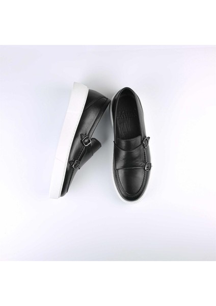 Maro Model Gerçek Deri Erkek Siyah Loafer - Erkek Siyah Casual Ayakkabı