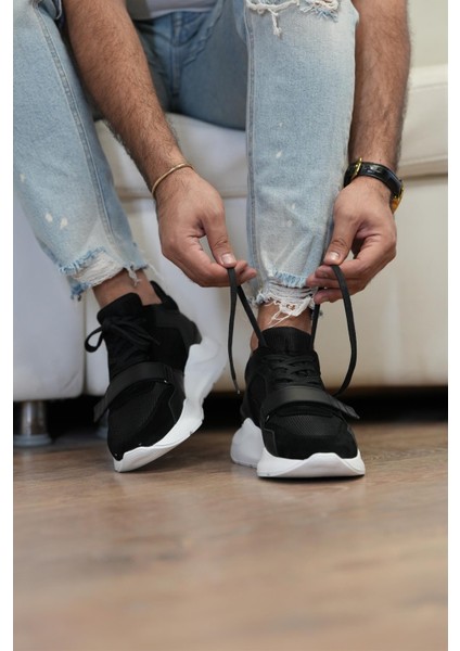 Mosca Model Gerçek Deri Erkek Siyah Casual Ayakkabı - Erkek Günlük Spor Ayakkabı