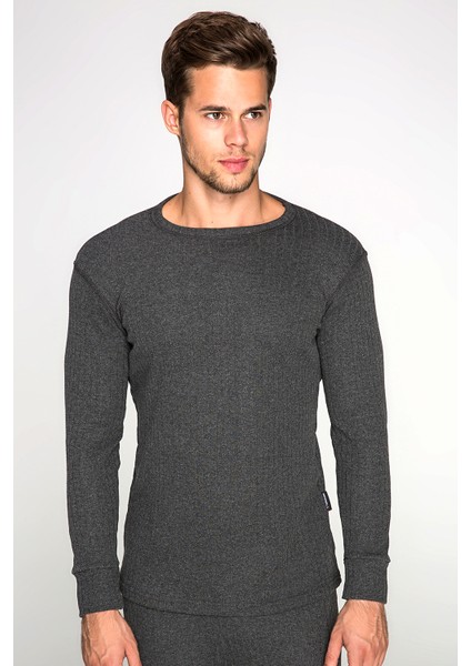 Soft Uzun Kol Fanila Antrasit modelleri