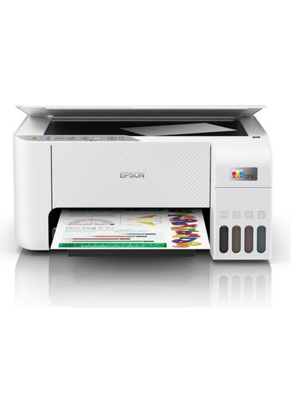 Ecotank L3256 Renkli Tanklı Yazıcı Baskı/tarama/kopya - (Usb, Wifi, Wi-Fi Direct) + Mürekkep + Copier Bond A4 Fotokopi Kağıdı