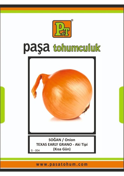 Soğan Tohumu - Texas Early Grano (Aki Tipi Kısa Gün Soğanı) 1 Kg. STEG1000GR