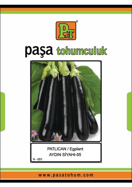 Paşa Tohumculuk Aydın Siyahı 55 Patlıcan Tohumu 500 Gr. PAS500