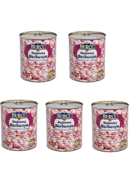 Haşlanmış Barbunya 800 gr x 5 Adet